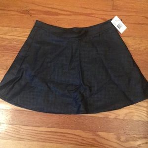 Faux leather express skirt